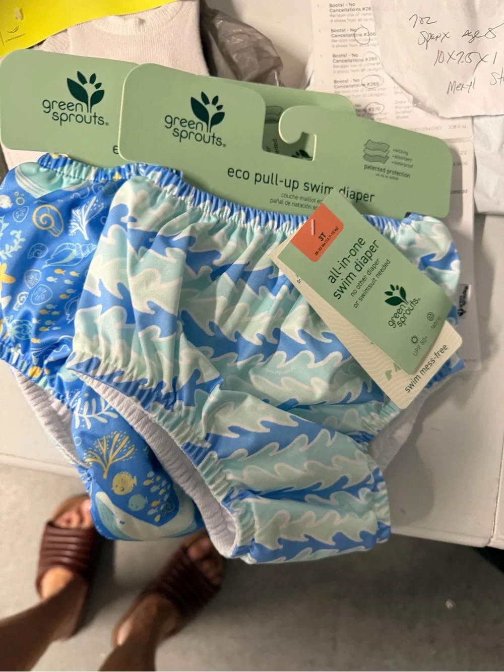 Echo sprouts reusable swim diaper size 3TNWT several colors